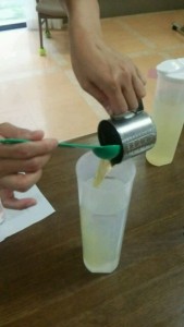 ⑤さまし湯に入れる。